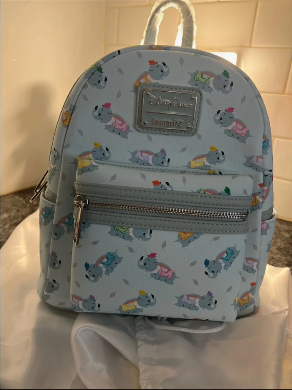 Loungefly Light Blue Dumbo Mini Backpack